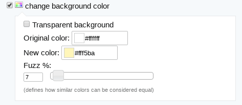 GIF background color changer tool