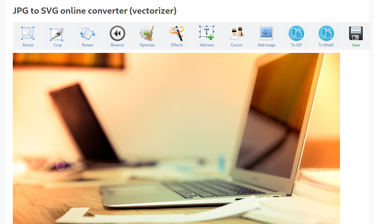 JPG to SVG online converter (vectorizer)