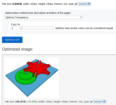 Optimize Transparency example